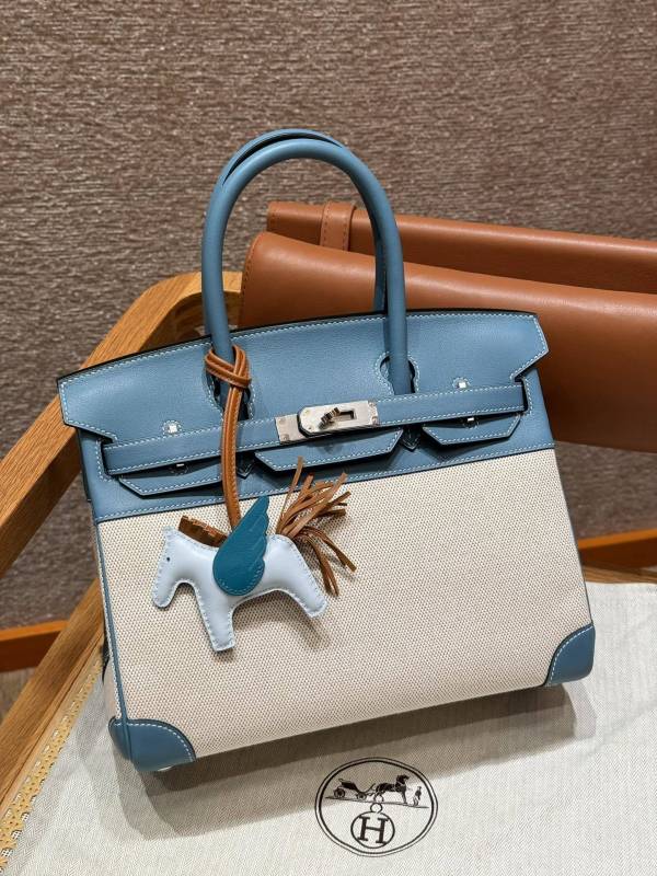 Birkin 30 Swift-Canvas“30*22*16CM”-0631=