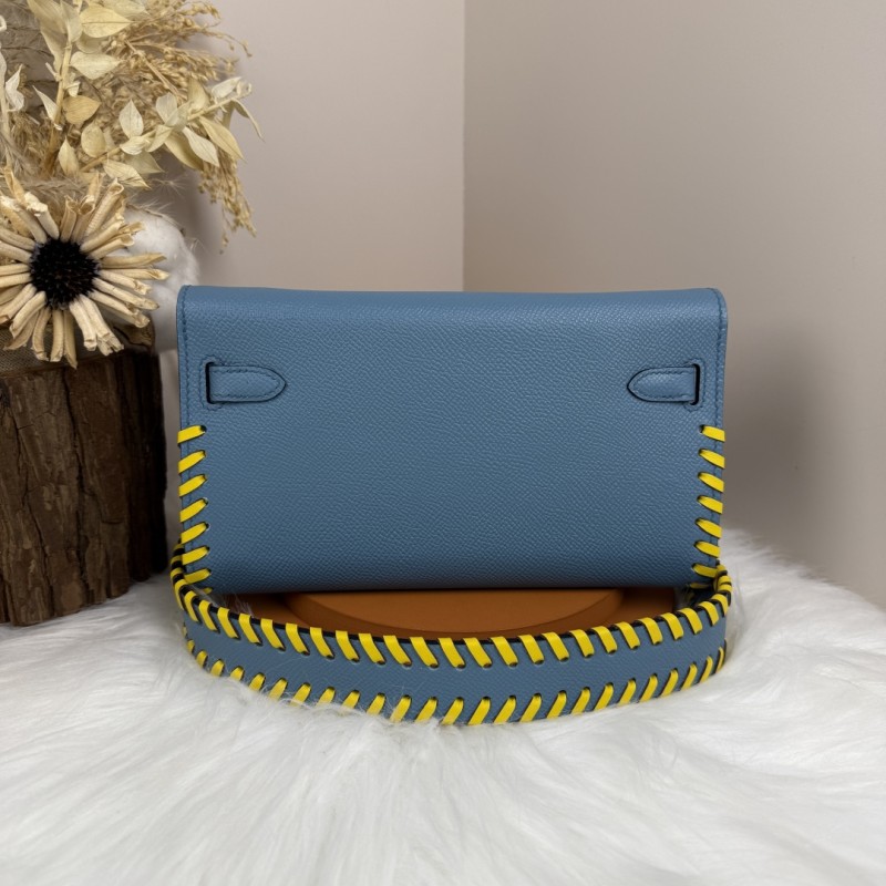 Kelly To Go Tressage Wallet Epsom“19.7*11.5*1.5CM”-0001=