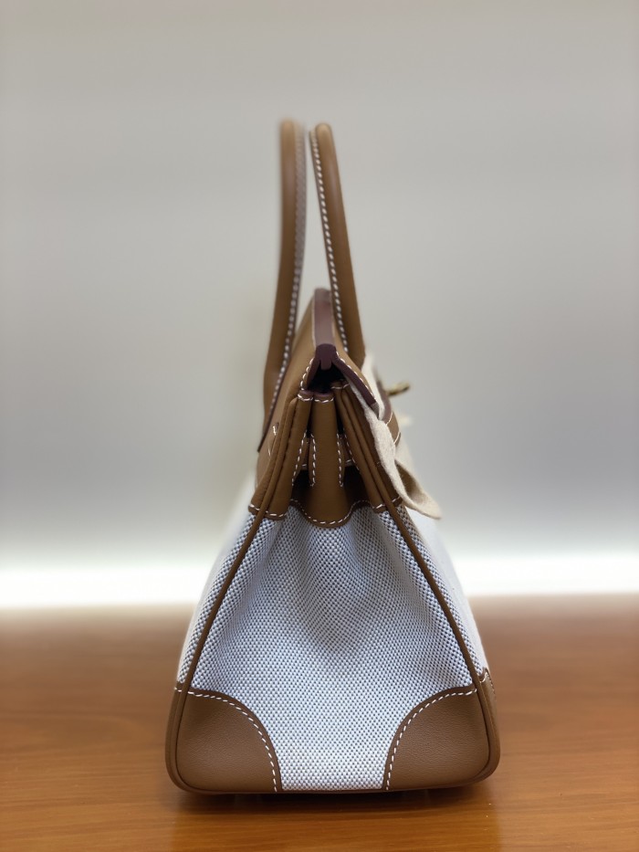 Birkin 30 Swift-Canvas“30*22*16CM”-0631=