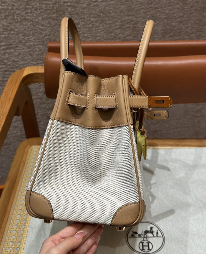 Birkin 30 Swift-Canvas“30*22*16CM”-0631=