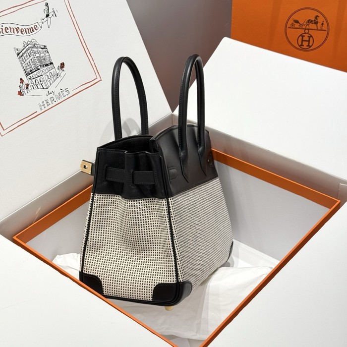 Birkin 30 Swift-Canvas“30*22*16CM”-0631=