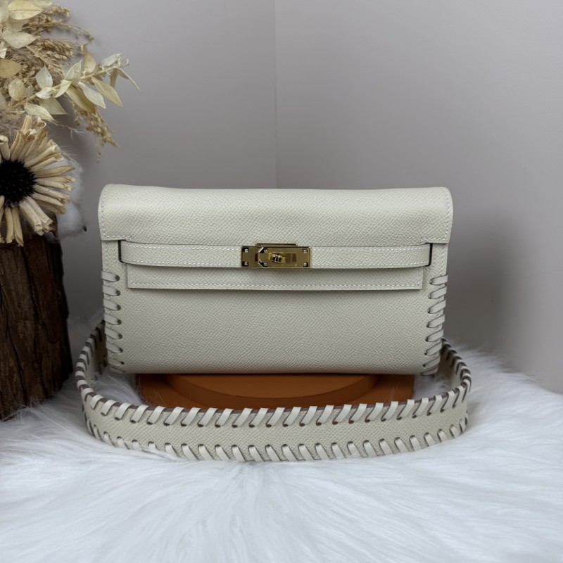 Kelly To Go Tressage Wallet Epsom“19.7*11.5*1.5CM”-0001=
