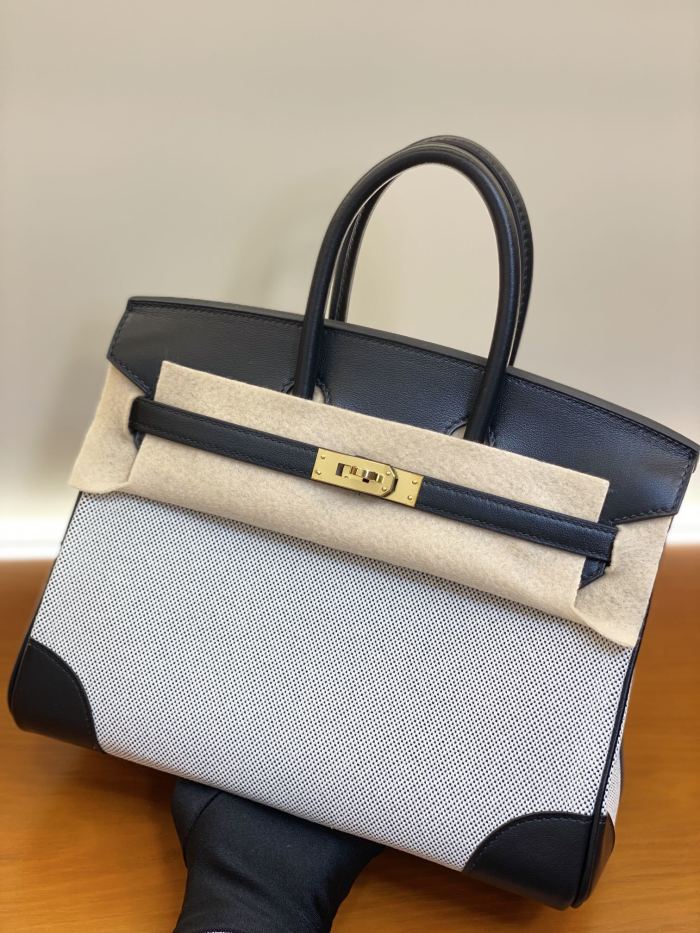Birkin 30 Swift-Canvas“30*22*16CM”-0631=
