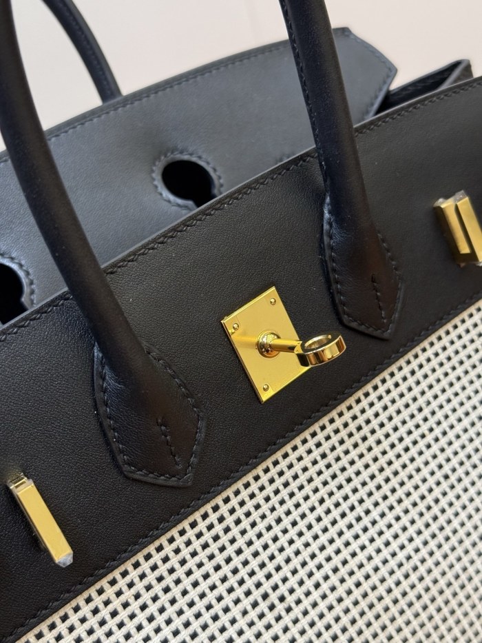 Birkin 30 Swift-Canvas“30*22*16CM”-0631=