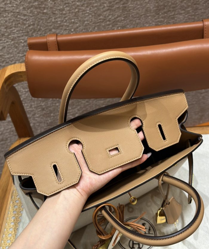 Birkin 30 Swift-Canvas“30*22*16CM”-0631=