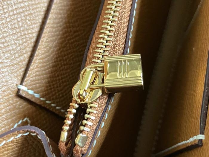 Kelly To Go Tressage Wallet Epsom“19.7*11.5*1.5CM”-0001=