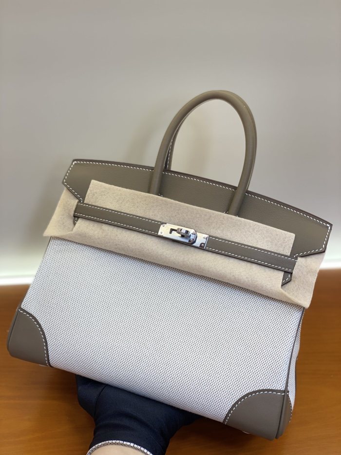 Birkin 30 Swift-Canvas“30*22*16CM”-0631=