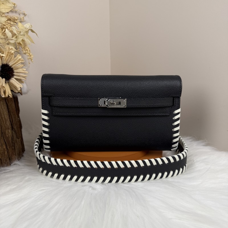 Kelly To Go Tressage Wallet Epsom“19.7*11.5*1.5CM”-0001=