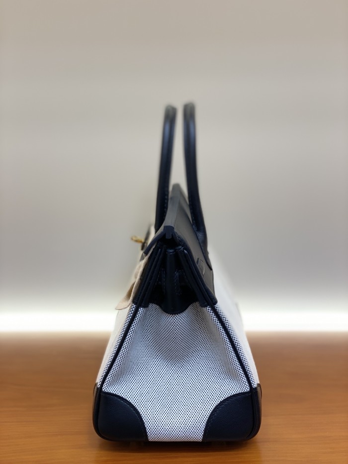 Birkin 30 Swift-Canvas“30*22*16CM”-0631=