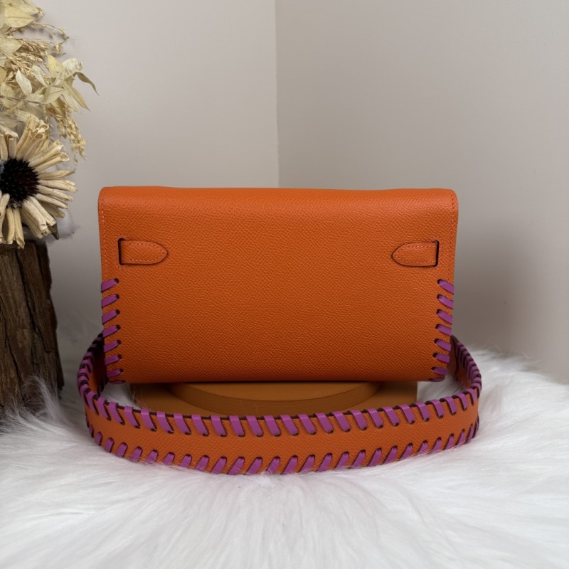 Kelly To Go Tressage Wallet Epsom“19.7*11.5*1.5CM”-0001=