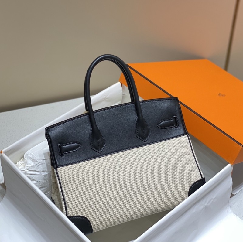 Birkin 30 Swift-Canvas“30*22*16CM”-0631=
