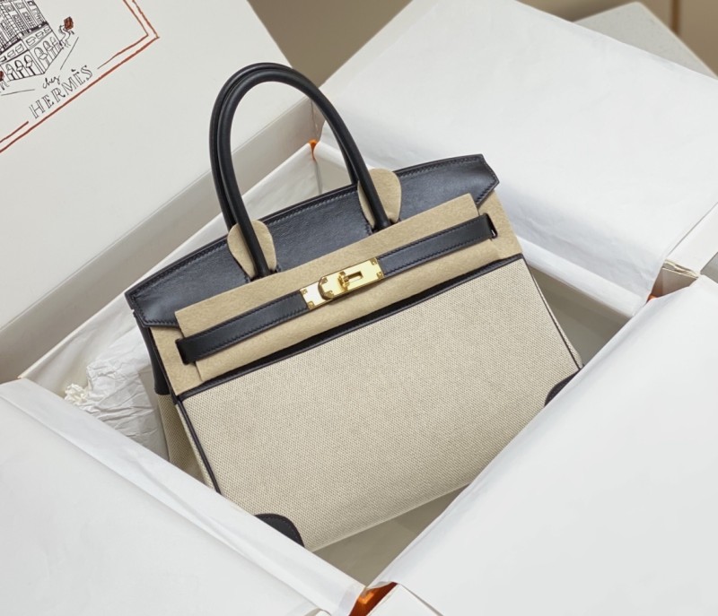 Birkin 30 Swift-Canvas“30*22*16CM”-0631=