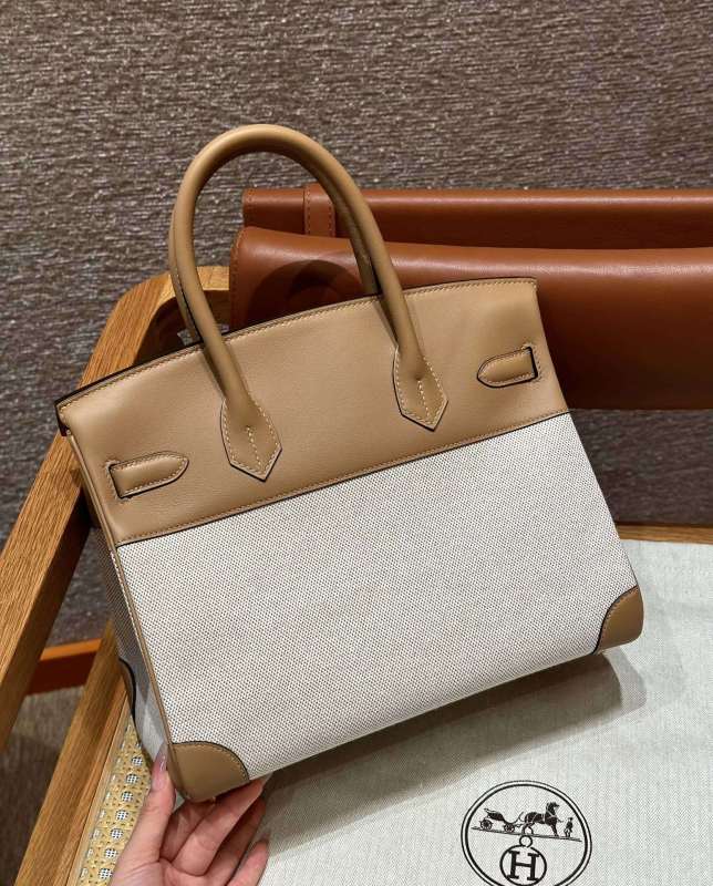 Birkin 30 Swift-Canvas“30*22*16CM”-0631=