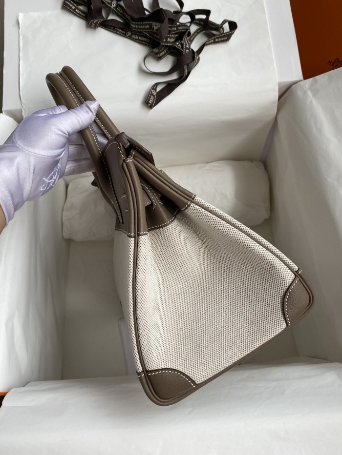 Birkin 30 Swift-Canvas“30*22*16CM”-0631=