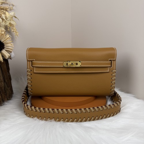 Kelly To Go Tressage Wallet Epsom“19.7*11.5*1.5CM”-0001=