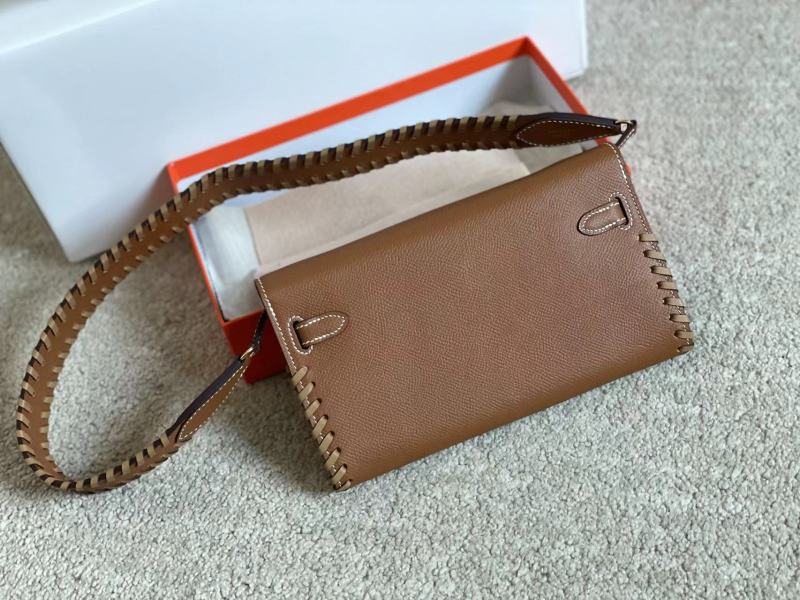 Kelly To Go Tressage Wallet Epsom“19.7*11.5*1.5CM”-0001=