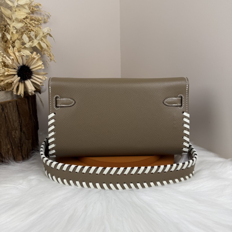 Kelly To Go Tressage Wallet Epsom“19.7*11.5*1.5CM”-0001=