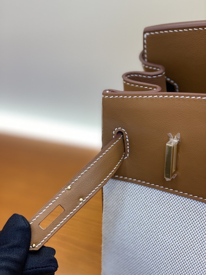 Birkin 30 Swift-Canvas“30*22*16CM”-0631=