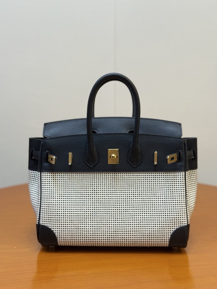Birkin 30 Swift-Canvas“30*22*16CM”-0631=