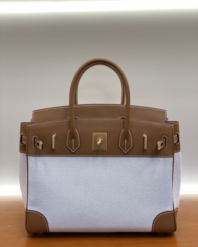 Birkin 30 Swift-Canvas“30*22*16CM”-0631=