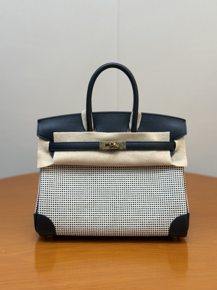Birkin 30 Swift-Canvas“30*22*16CM”-0631=