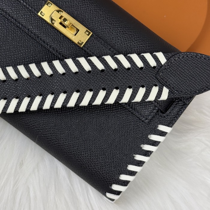 Kelly To Go Tressage Wallet Epsom“19.7*11.5*1.5CM”-0001=