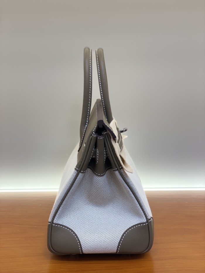 Birkin 30 Swift-Canvas“30*22*16CM”-0631=