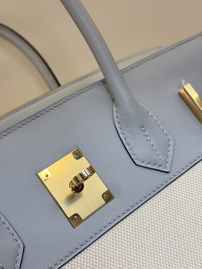Birkin 30 Swift-Canvas“30*22*16CM”-0631=