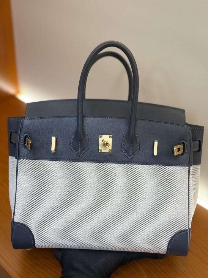Birkin 30 Swift-Canvas“30*22*16CM”-0631=