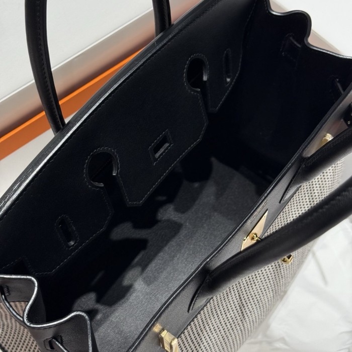 Birkin 30 Swift-Canvas“30*22*16CM”-0631=