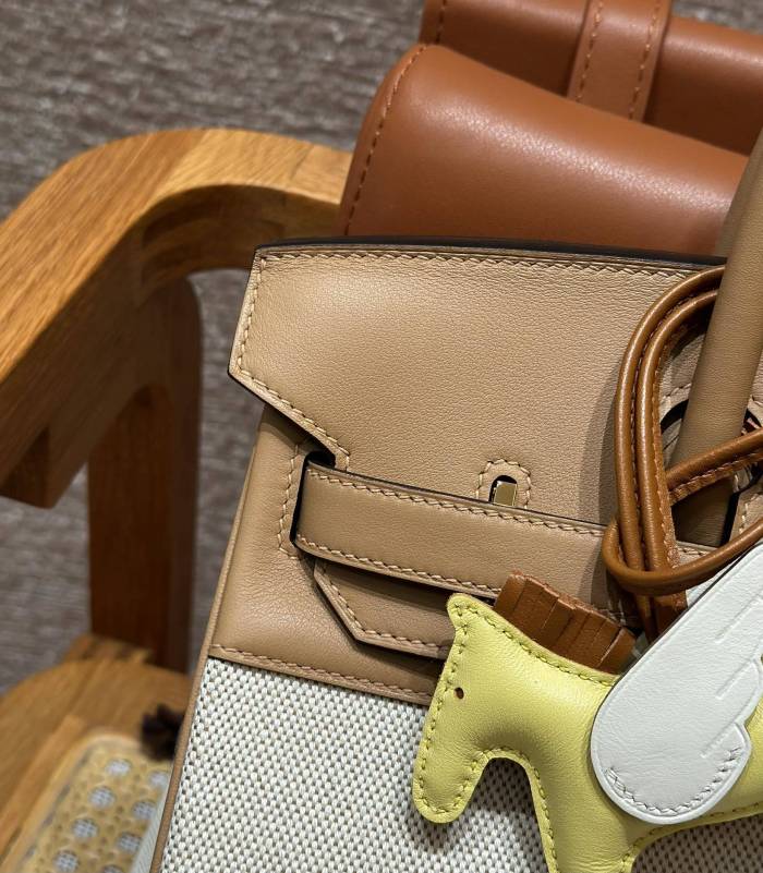 Birkin 30 Swift-Canvas“30*22*16CM”-0631=