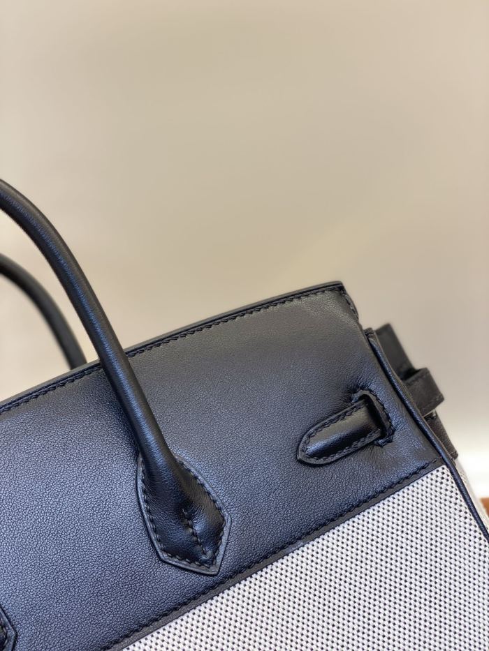 Birkin 30 Swift-Canvas“30*22*16CM”-0631=