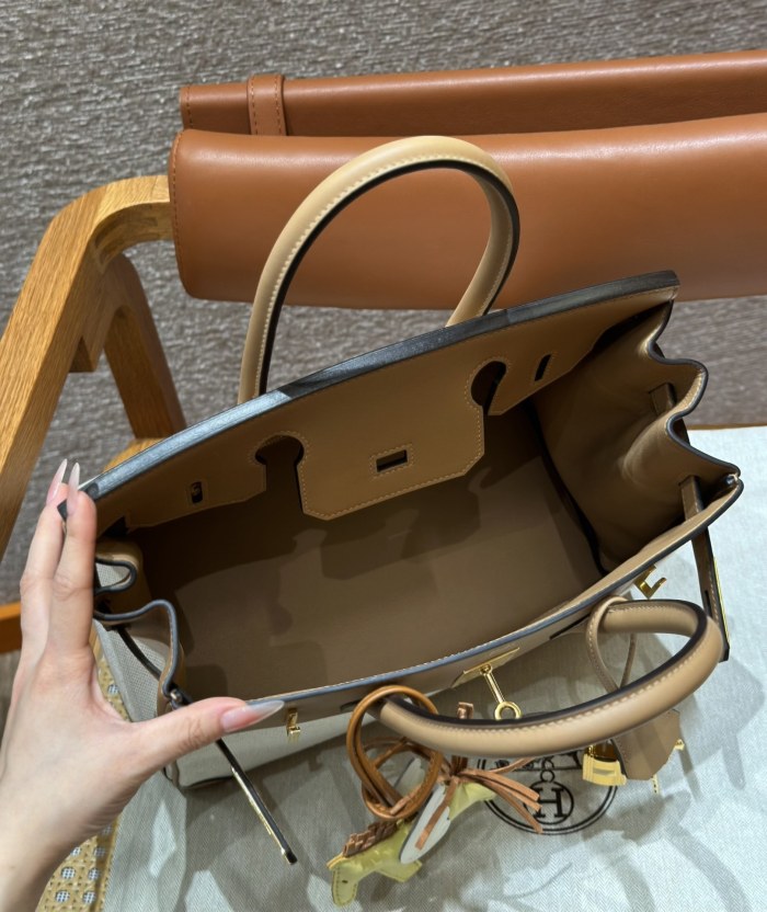 Birkin 30 Swift-Canvas“30*22*16CM”-0631=