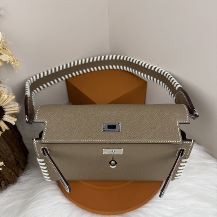 Kelly To Go Tressage Wallet Epsom“19.7*11.5*1.5CM”-0001=
