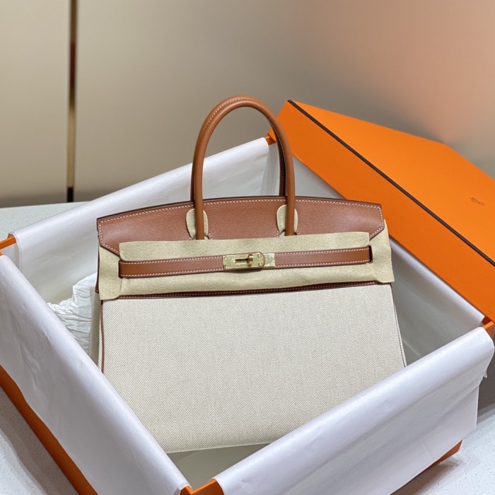 Birkin 35 Swift-Canvas “35*25*18CM”-0041=