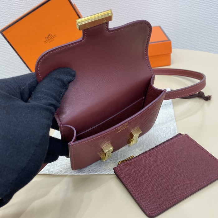 Constance Slim Wallet Epsom“12.4*10.2*3CM”-058=