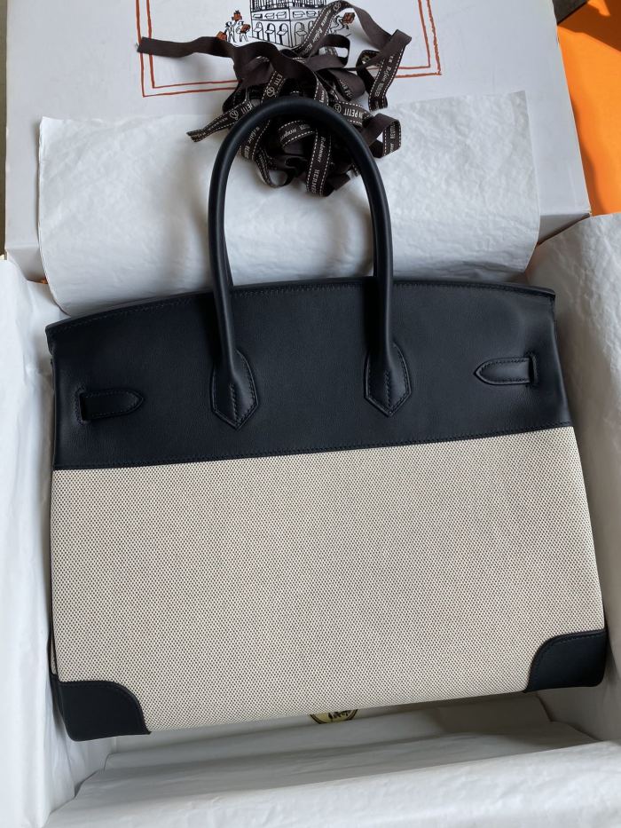 Birkin 35 Swift-Canvas “35*25*18CM”-0041=