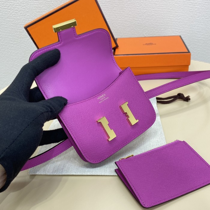 Constance Slim Wallet Epsom“12.4*10.2*3CM”-058=