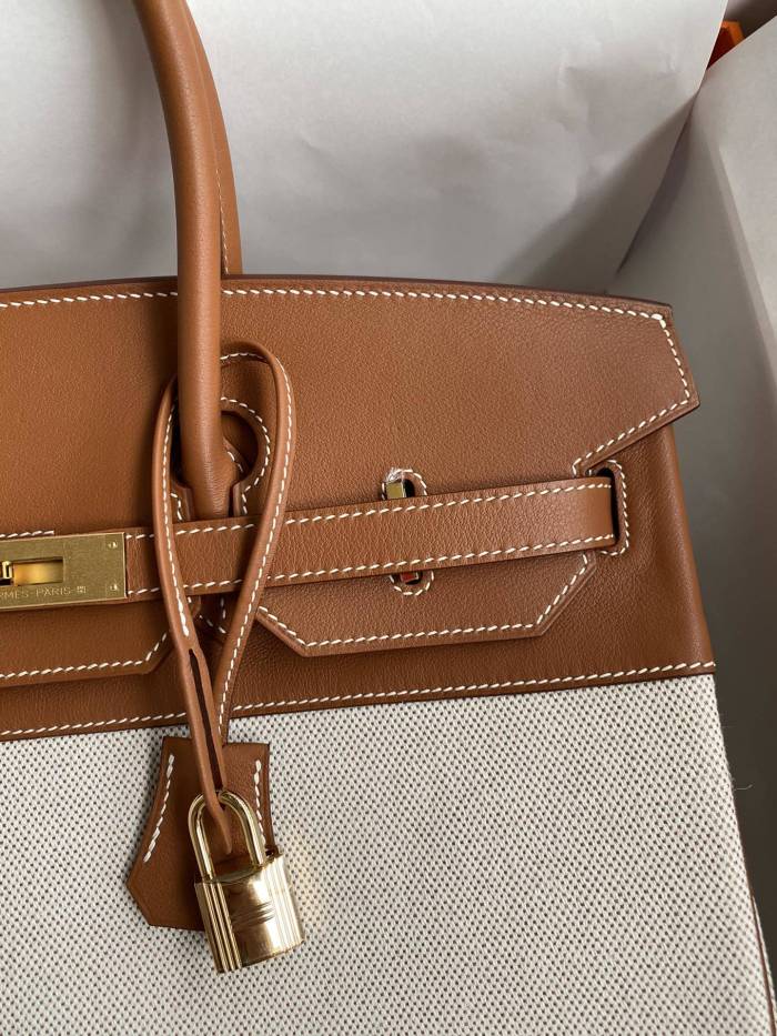 Birkin 35 Swift-Canvas “35*25*18CM”-0041=