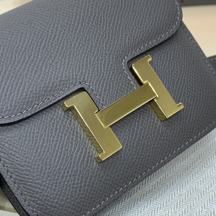 Constance Slim Wallet Epsom“12.4*10.2*3CM”-058=
