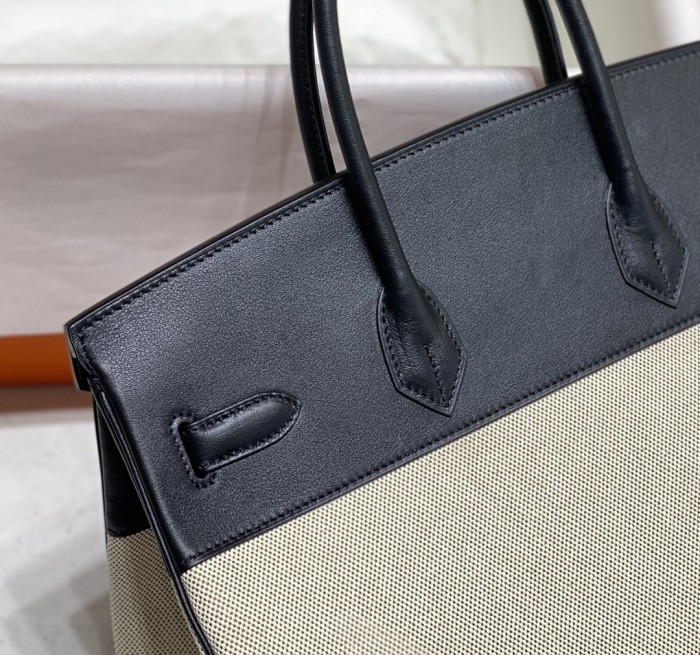 Birkin 35 Swift-Canvas “35*25*18CM”-0041=
