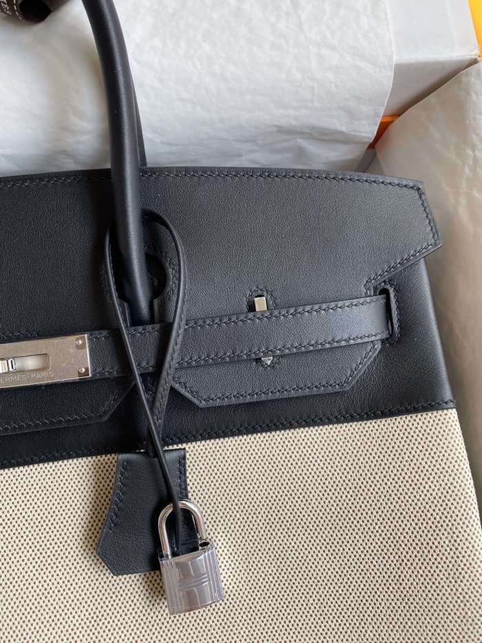 Birkin 35 Swift-Canvas “35*25*18CM”-0041=