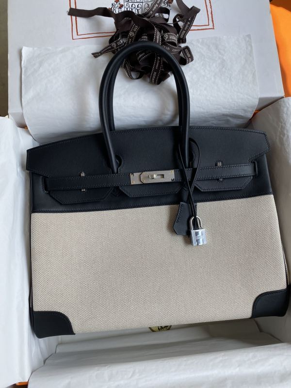 Birkin 35 Swift-Canvas “35*25*18CM”-0041=