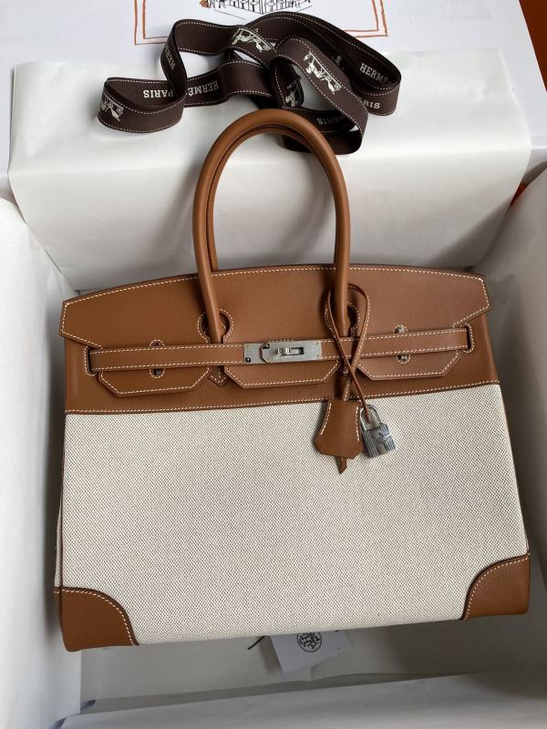 Birkin 35 Swift-Canvas “35*25*18CM”-0041=