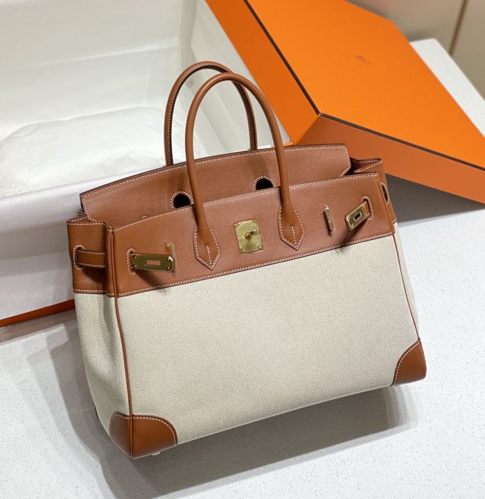 Birkin 35 Swift-Canvas “35*25*18CM”-0041=