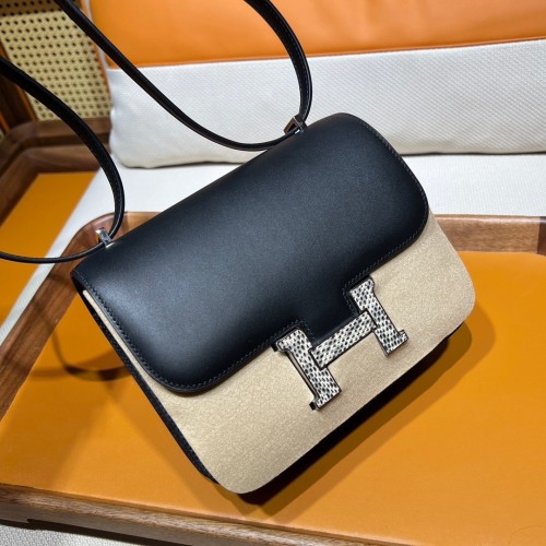 Constance Box Matte Lizard Buckle“19*15*5CM”-0861=