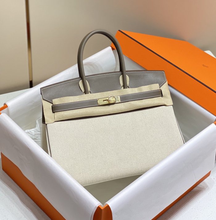 Birkin 35 Swift-Canvas “35*25*18CM”-0041=