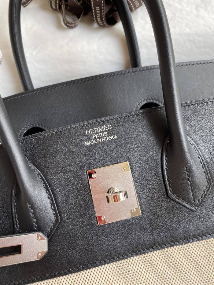 Birkin 35 Swift-Canvas “35*25*18CM”-0041=
