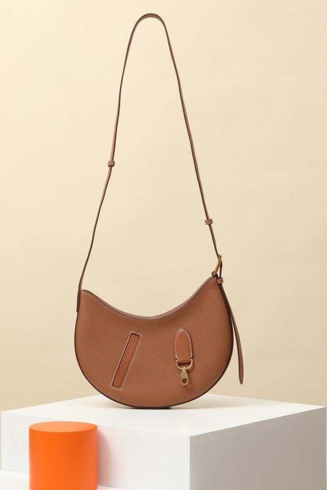 P'tit Arcon Toile&Cuir Shoulder Bag Barenia Faubourg-Swift “28*15.5*3CM”-0571=