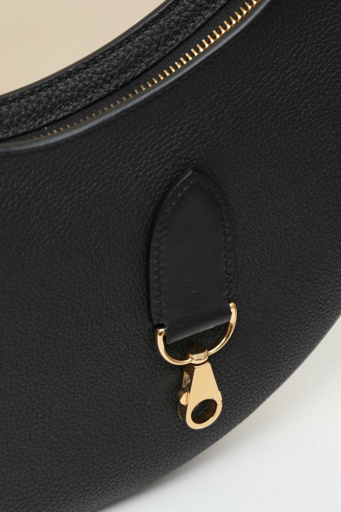 P'tit Arcon Toile&Cuir Shoulder Bag Barenia Faubourg-Swift “28*15.5*3CM”-0571=